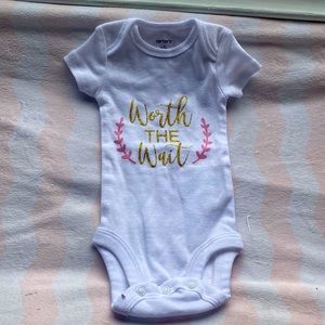 Never worn hospital arrival onsie
